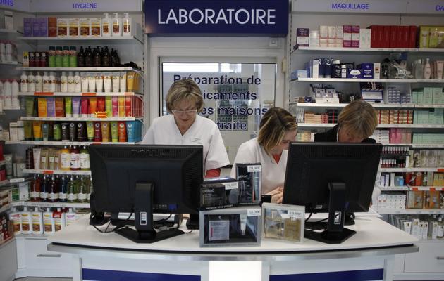 La pharmacie "La Grâce de Dieu" qui vend des médicaments sur internet, le 16 novembre 2012 à Caen  [Charly Triballeau / /AFP/Archives]