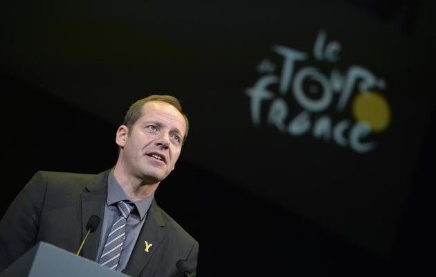 Christian Prudhomme, le directeur du Tour de France cycliste, lors de la conférence de presse de présentation de l'édition 2014 le 23 octobre 2013 à Paris [Miguel Medina / AFP/Archives]
