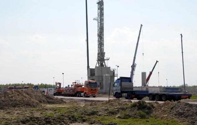 Extraction de gaz de schiste le 27 avril 2011 à Grzebowilk en Pologne [Janek Skarzynski / AFP/Archives]