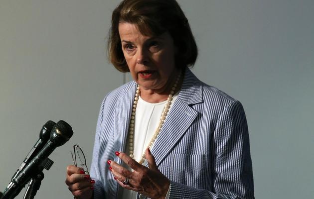 Dianne Feinstein, la responsable de la puissante commission du Renseignement du Sénat américain, le 5 septembre 2013, à Washington [Mark Wilson / Getty/AFP/Archives]