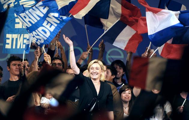 Marine Le Pen lors de la campagne présidentielle le 4 mars 2012 à Marseille [Gerard Julien / AFP/Archives]