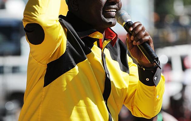 William Ruto, alors ancien ministre et allié de Uhuru Kenyatta dans la course présidentielle, lors d'un rassemblement politique à Nairobi, le 12 janvier 2013 [Simon Maina / AFP/Archives]