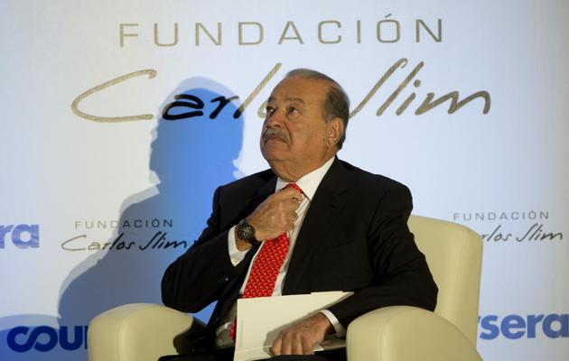 Le millardaire mexicain Carlos Slim, à Mexico le 29 janvier 2014 [Yuri Cortez / AFP/Archives]