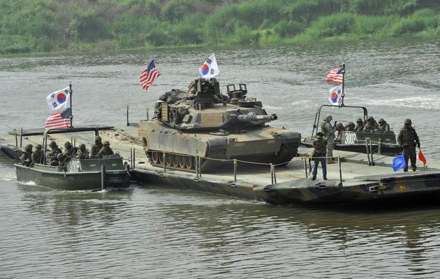 Exercices militaires entre les Etats-Unis et la Corée du Sud, le 30 mai 2013 à Yeoncheon, au nord-est de Séoul [Jung Yeon-Je / AFP/Archives]